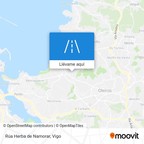 Mapa Rúa Herba de Namorar