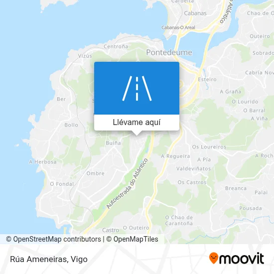 Mapa Rúa Ameneiras