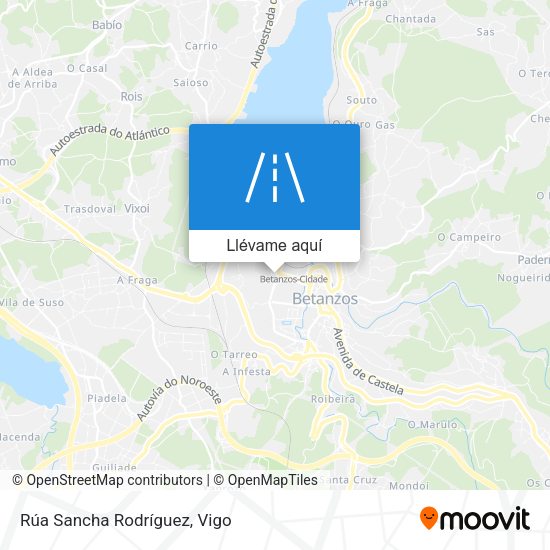 Mapa Rúa Sancha Rodríguez