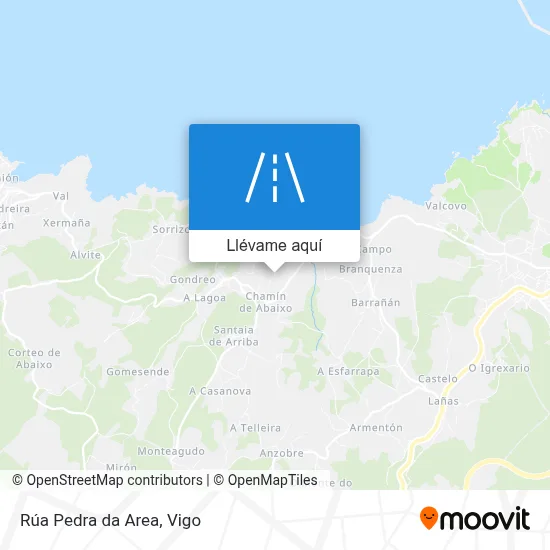 Mapa Rúa Pedra da Area