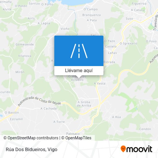 Mapa Rúa Dos Bidueiros