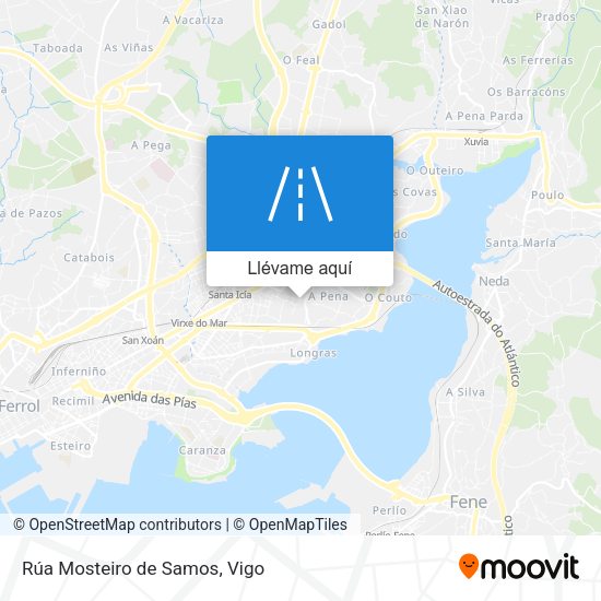 Mapa Rúa Mosteiro de Samos