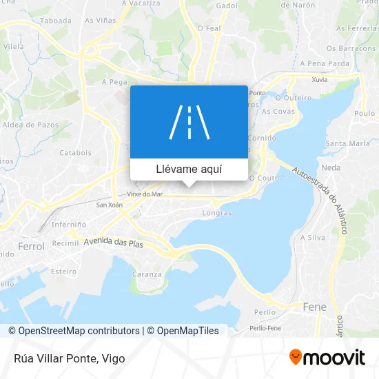Mapa Rúa Villar Ponte