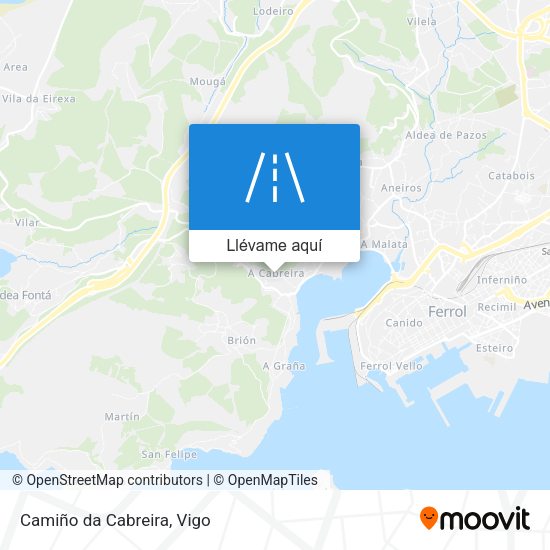 Mapa Camiño da Cabreira