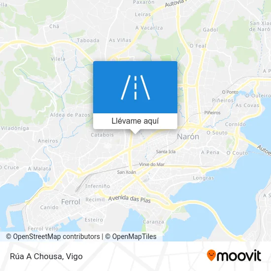 Mapa Rúa A Chousa