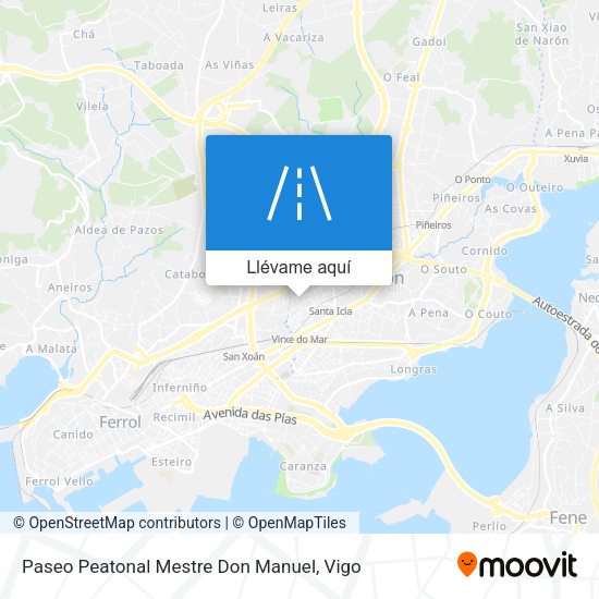 Mapa Paseo Peatonal Mestre Don Manuel