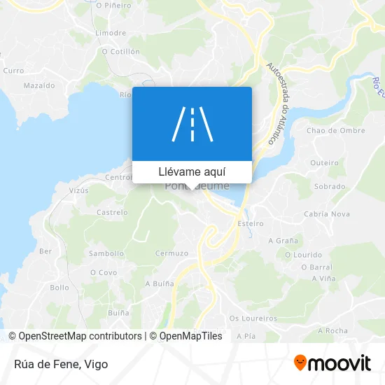 Mapa Rúa de Fene