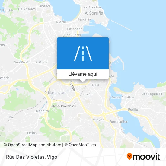 Mapa Rúa Das Violetas