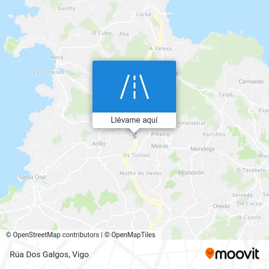 Mapa Rúa Dos Galgos