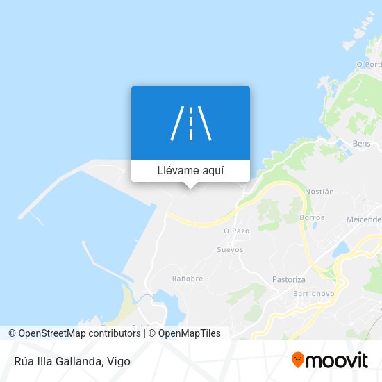 Mapa Rúa Illa Gallanda