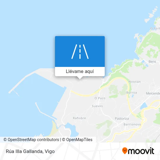 Mapa Rúa Illa Gallanda