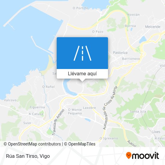 Mapa Rúa San Tirso