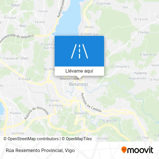 Mapa Rúa Rexemento Provincial