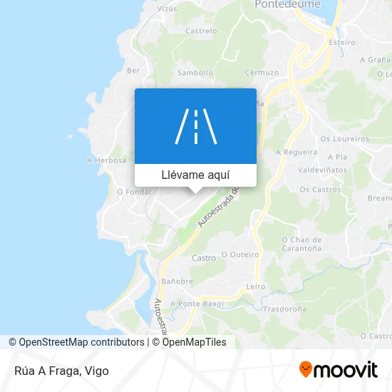 Mapa Rúa A Fraga