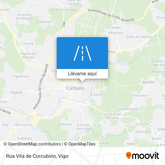 Mapa Rúa Vila de Corcubión