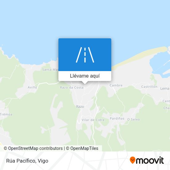 Mapa Rúa Pacífico