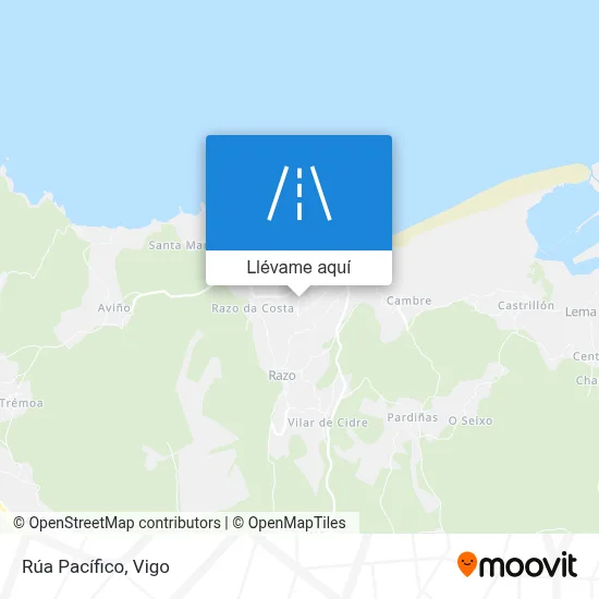 Mapa Rúa Pacífico