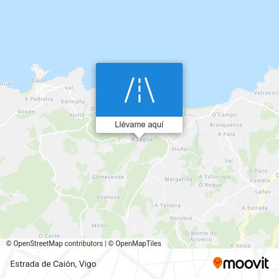 Mapa Estrada de Caión