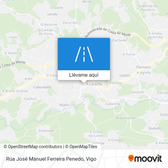 Mapa Rúa José Manuel Ferreira Penedo