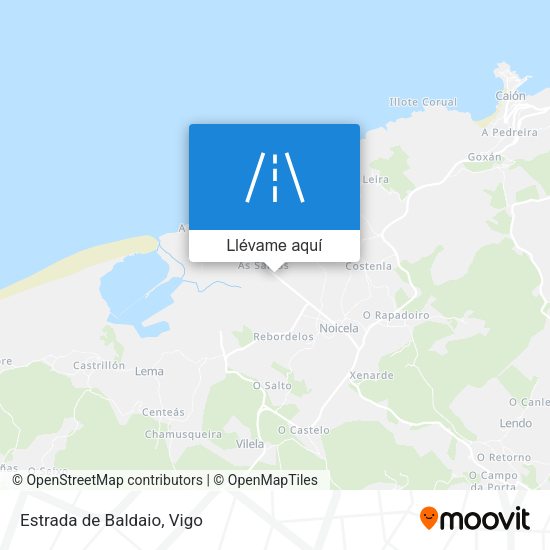 Mapa Estrada de Baldaio