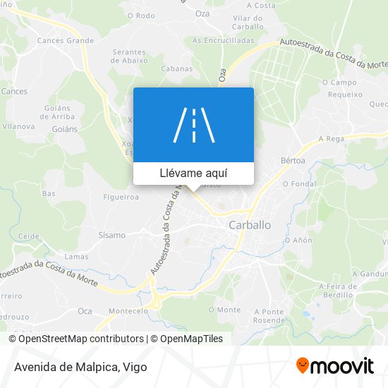 Mapa Avenida de Malpica