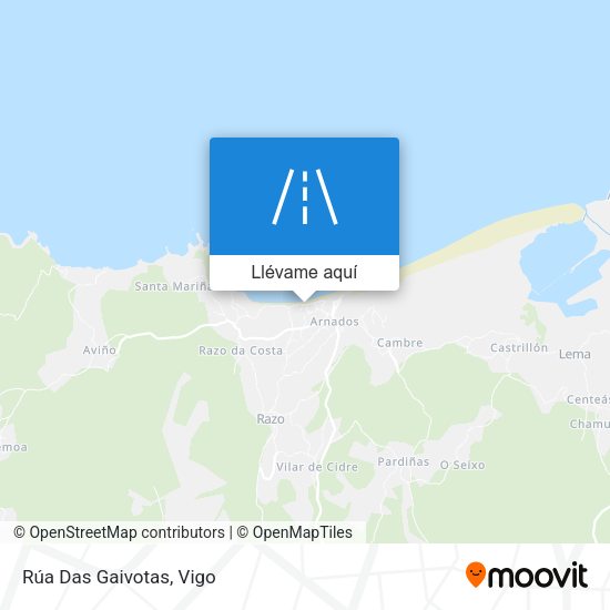 Mapa Rúa Das Gaivotas