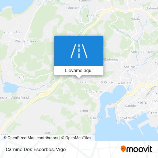 Mapa Camiño Dos Escorbos