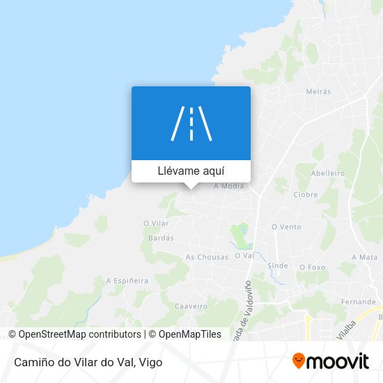Mapa Camiño do Vilar do Val