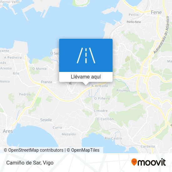 Mapa Camiño de Sar