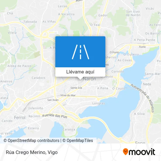 Mapa Rúa Crego Merino