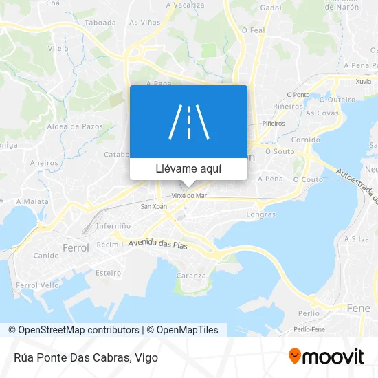 Mapa Rúa Ponte Das Cabras