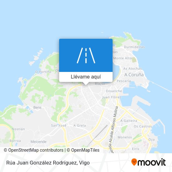 Mapa Rúa Juan González Rodríguez