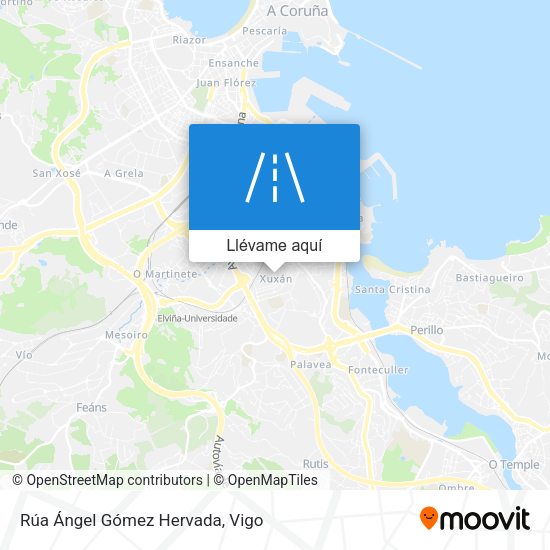 Mapa Rúa Ángel Gómez Hervada