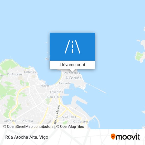 Mapa Rúa Atocha Alta