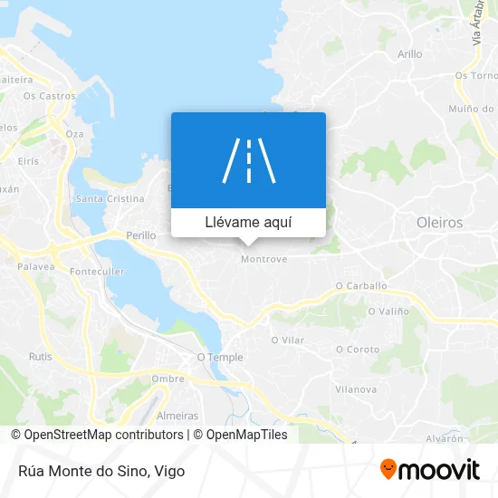 Mapa Rúa Monte do Sino