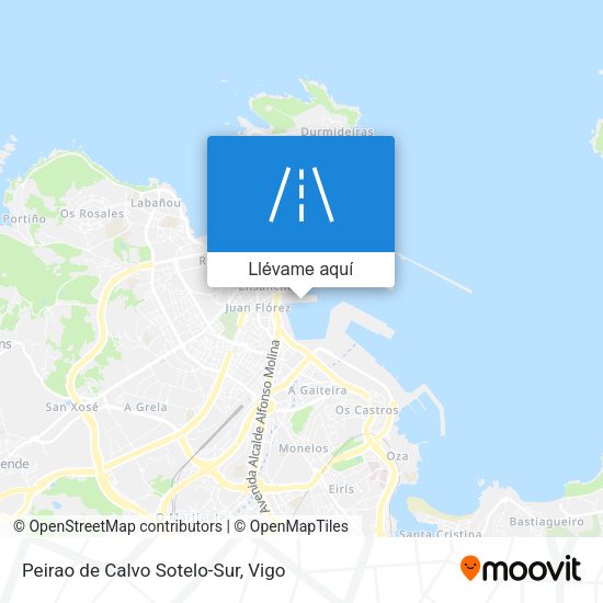 Mapa Peirao de Calvo Sotelo-Sur