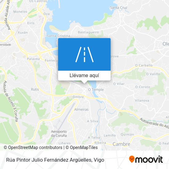 Mapa Rúa Pintor Julio Fernández Argüelles