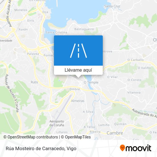 Mapa Rúa Mosteiro de Carracedo