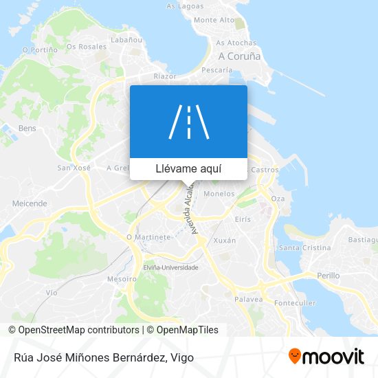 Mapa Rúa José Miñones Bernárdez
