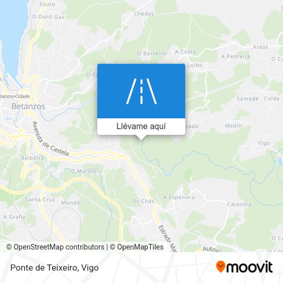 Mapa Ponte de Teixeiro