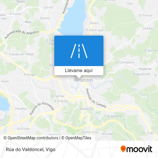 Mapa Rúa do Valdoncel