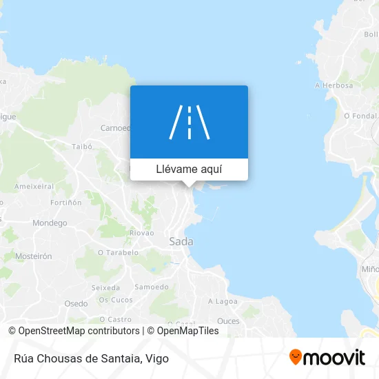 Mapa Rúa Chousas de Santaia