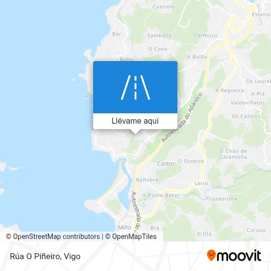 Mapa Rúa O Piñeiro