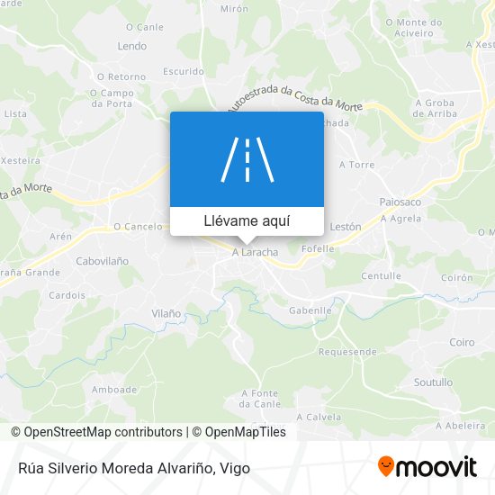 Mapa Rúa Silverio Moreda Alvariño