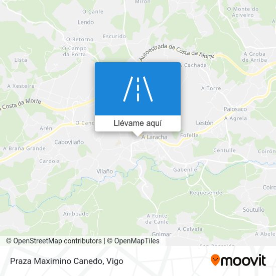 Mapa Praza Maximino Canedo
