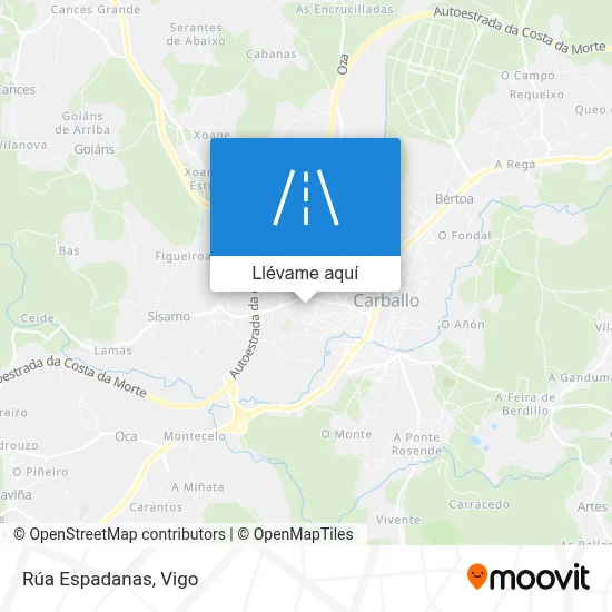 Mapa Rúa Espadanas