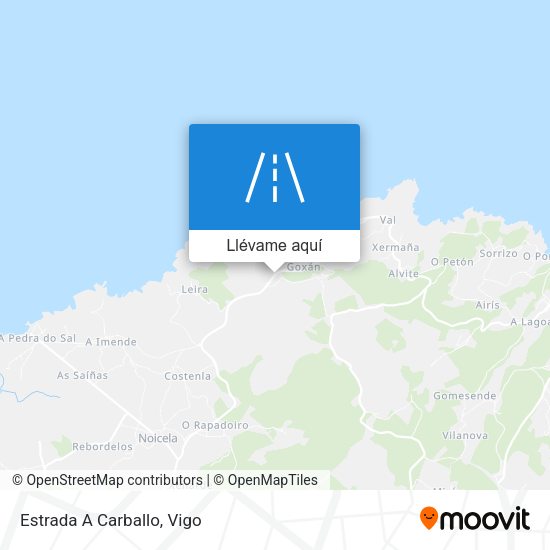 Mapa Estrada A Carballo