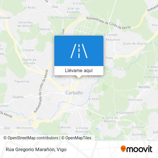 Mapa Rúa Gregorio Marañón