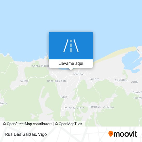 Mapa Rúa Das Garzas