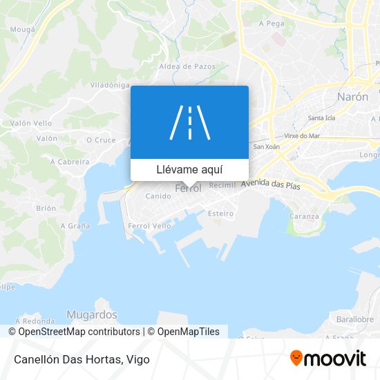 Mapa Canellón Das Hortas